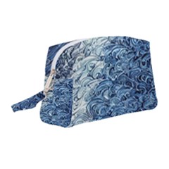 Waves Of The Ocean Wristlet Pouch Bag (medium) by GardenOfOphir