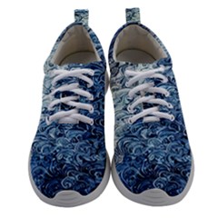 Waves Of The Ocean Women Athletic Shoes by GardenOfOphir