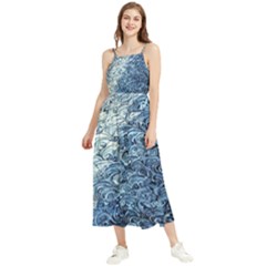 Waves Of The Ocean Boho Sleeveless Summer Dress