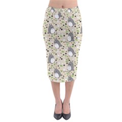 Pattern My Neighbor Totoro Midi Pencil Skirt by Jancukart