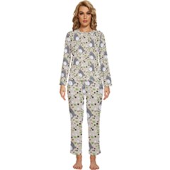 Pattern My Neighbor Totoro Womens  Long Sleeve Lightweight Pajamas Set