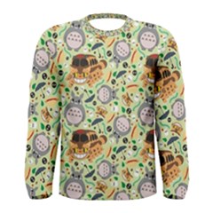 My Neighbor Totoro Pattern Men s Long Sleeve Tee