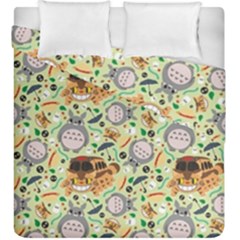 My Neighbor Totoro Pattern Duvet Cover Double Side (king Size)