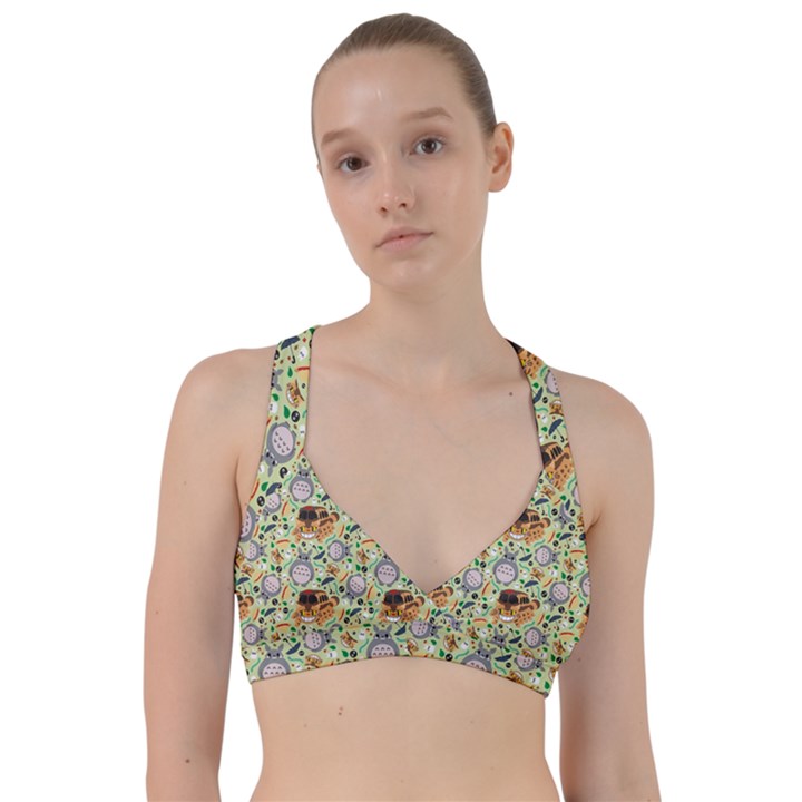 My Neighbor Totoro Pattern Sweetheart Sports Bra