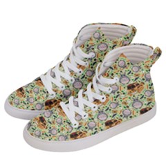 My Neighbor Totoro Pattern Men s Hi-top Skate Sneakers