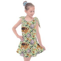 My Neighbor Totoro Pattern Kids  Tie Up Tunic Dress