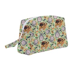 My Neighbor Totoro Pattern Wristlet Pouch Bag (medium)