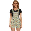 My Neighbor Totoro Pattern Short Overalls View1