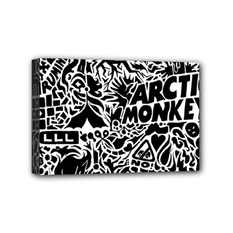 Arctic Monkeys Mini Canvas 6  X 4  (stretched) by Jancukart