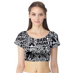 Arctic Monkeys Short Sleeve Crop Top