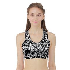 Arctic Monkeys Sports Bra With Border