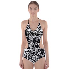 Arctic Monkeys Cut-out One Piece Swimsuit by Jancukart