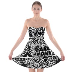 Arctic Monkeys Strapless Bra Top Dress