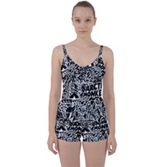 Arctic Monkeys Tie Front Two Piece Tankini