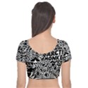 Arctic Monkeys Velvet Short Sleeve Crop Top  View2