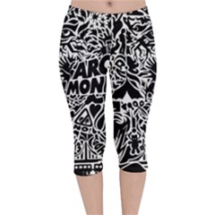 Arctic Monkeys Velvet Capri Leggings 