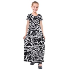 Arctic Monkeys Kids  Short Sleeve Maxi Dress