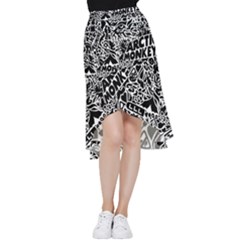 Arctic Monkeys Frill Hi Low Chiffon Skirt