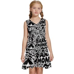 Arctic Monkeys Kids  Sleeveless Tiered Mini Dress