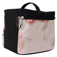 Glory Floral Exotic Butterfly Exquisite Fancy Pink Flowers Make Up Travel Bag (small)