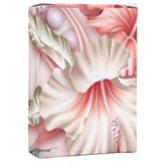 Glory Floral Exotic Butterfly Exquisite Fancy Pink Flowers Playing Cards Single Design (rectangle) With Custom Box by Jancukart