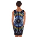 Mandala Floral Wallpaper Rose Window Strasbourg Cathedral France Wrap Front Bodycon Dress View2