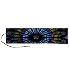 Mandala Floral Wallpaper Rose Window Strasbourg Cathedral France Roll Up Canvas Pencil Holder (l)