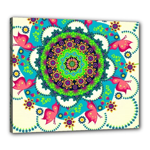 Artistic Pattern Mandala Canvas 24  X 20  (stretched)