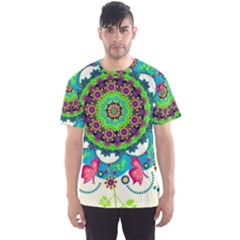 Artistic Pattern Mandala Men s Sport Mesh Tee