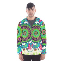 Artistic Pattern Mandala Men s Hooded Windbreaker