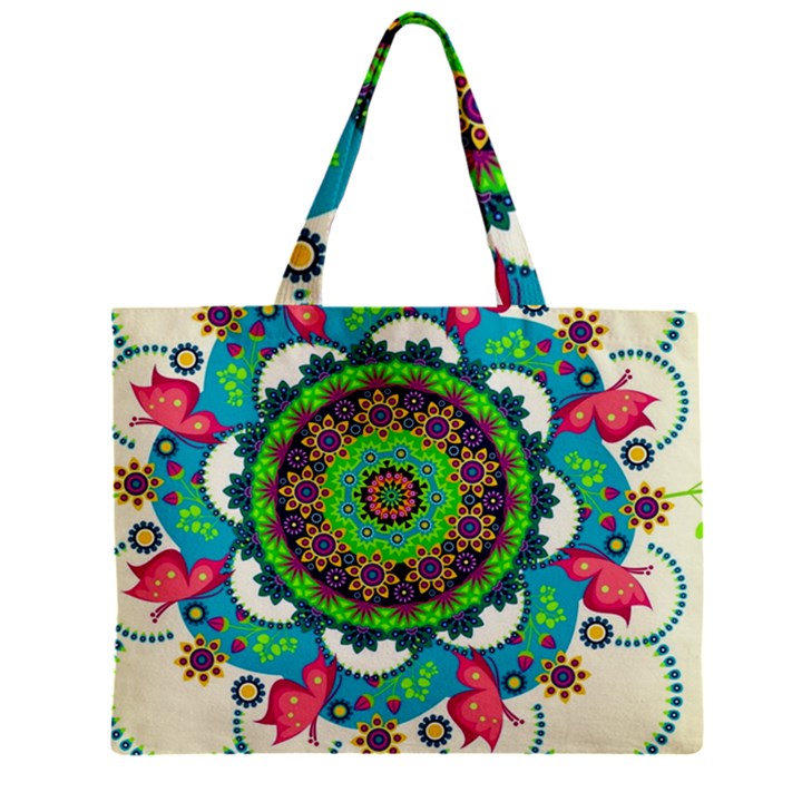 Artistic Pattern Mandala Zipper Mini Tote Bag