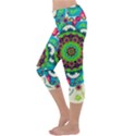 Artistic Pattern Mandala Capri Yoga Leggings View2