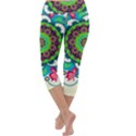 Artistic Pattern Mandala Capri Yoga Leggings View4