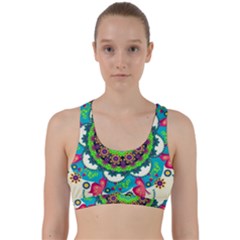 Artistic Pattern Mandala Back Weave Sports Bra