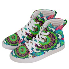 Artistic Pattern Mandala Women s Hi-top Skate Sneakers