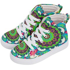 Artistic Pattern Mandala Kids  Hi-top Skate Sneakers