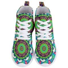 Artistic Pattern Mandala Women s Lightweight High Top Sneakers