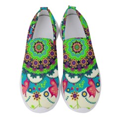 Artistic Pattern Mandala Women s Slip On Sneakers