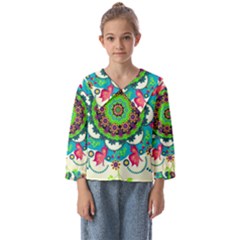 Artistic Pattern Mandala Kids  Sailor Shirt