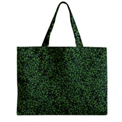 Leafy Elegance Botanical Pattern Zipper Mini Tote Bag