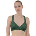 Leafy Elegance Botanical Pattern Sweetheart Sports Bra View1