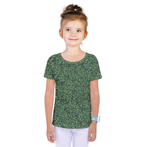 Leafy Elegance Botanical Pattern Kids  One Piece Tee by dflcprintsclothing