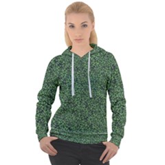 Leafy Elegance Botanical Pattern Women s Overhead Hoodie by dflcprintsclothing