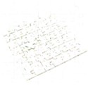 Leafy Elegance Botanical Pattern Wooden Puzzle Square View1