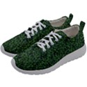 Leafy Elegance Botanical Pattern Mens Athletic Shoes View2