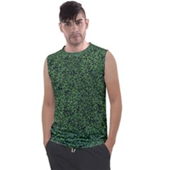 Leafy Elegance Botanical Pattern Men s Regular Tank Top by dflcprintsclothing