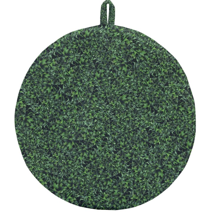 Leafy Elegance Botanical Pattern Round Trivet