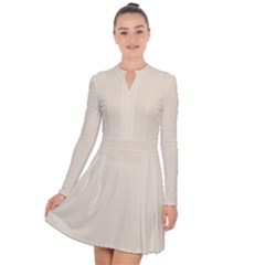 Butter Cream	 - 	long Sleeve Panel Dress by ColorfulDresses