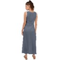 Jet Grey	 - 	V-Neck Chiffon Maxi Dress View2