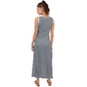 Tradewinds Grey	 - 	V-Neck Chiffon Maxi Dress View2